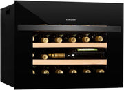 Built In Wine Cooler 51L Single Zone Glass Door Drinks Fridge 24 Bottles