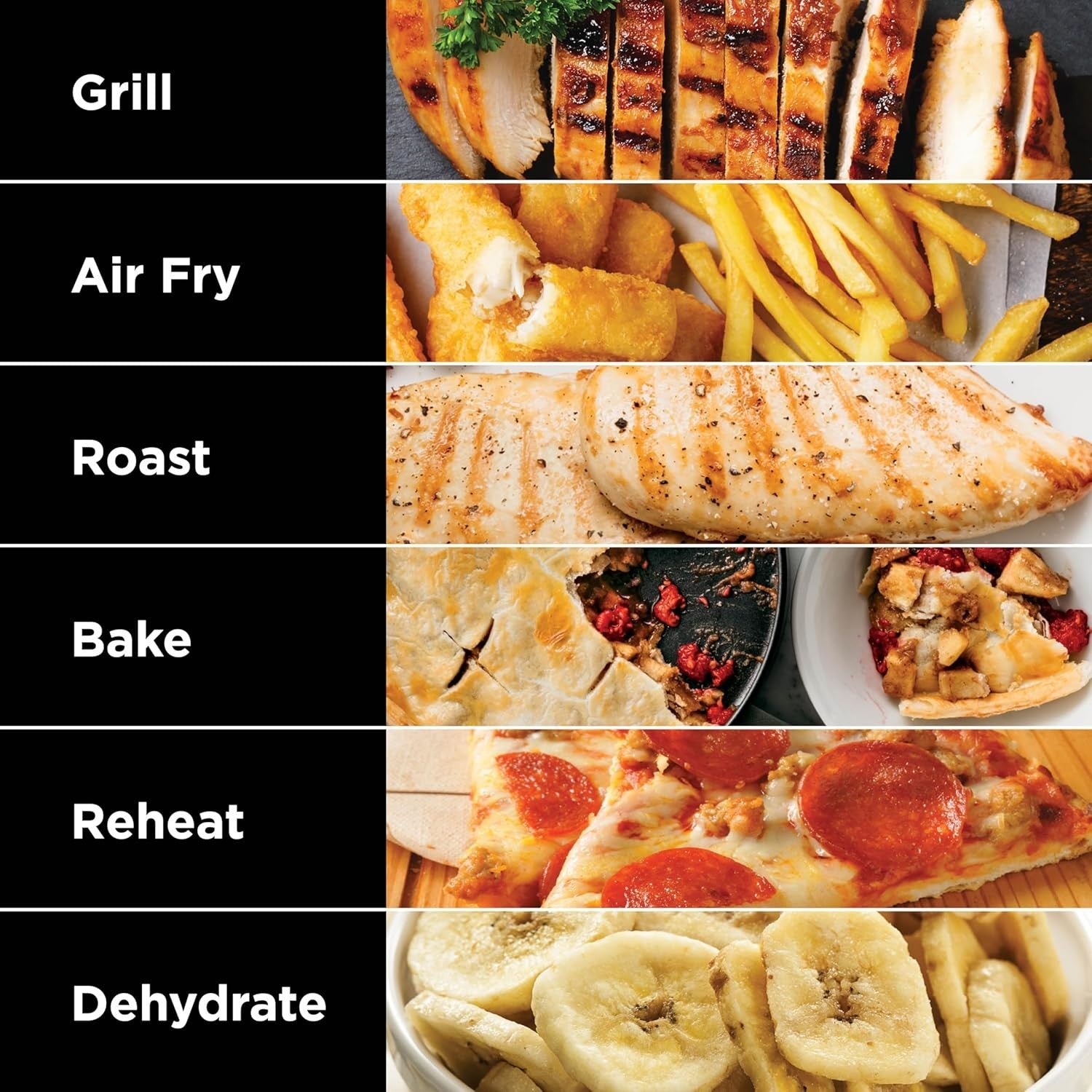 Health Grill Air Fryer 6in1 Digital Temp Probe 5.7L Pot XXL Plate