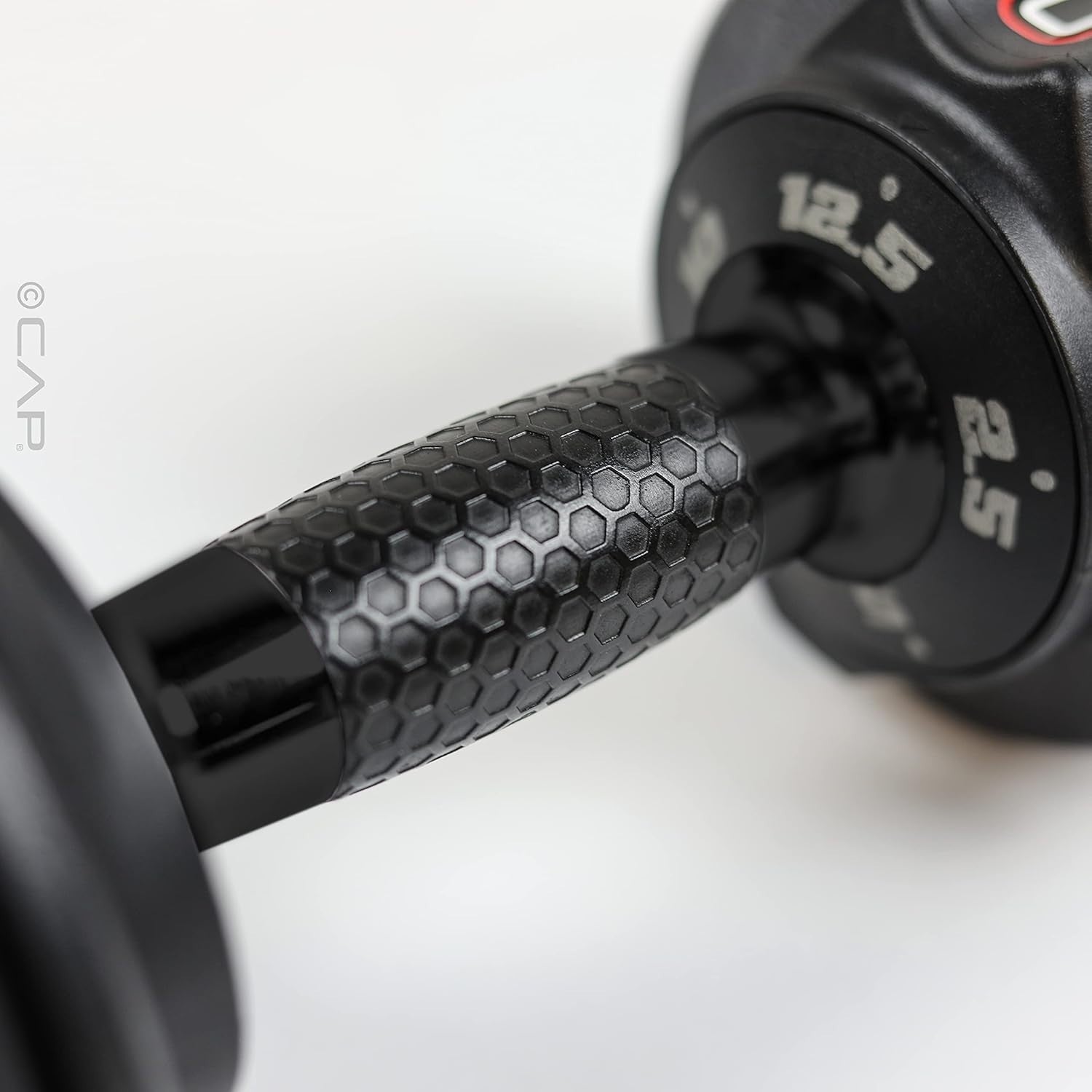 12.5LB Adjustable Dumbbell Pair Twist Handle Honeycomb No-Roll Home Gym