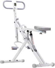 2 in 1 Squat Rowing Machine Foldable Fitness Trainer w/ LCD 12 Levels