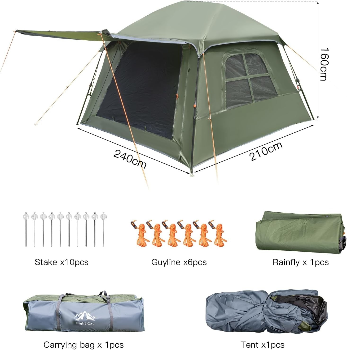 Pop Up Camping Tent 1-4 Person Waterproof Festival