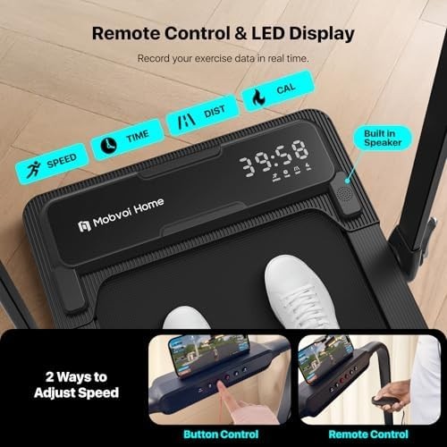 3-in-1 Folding Walking Pad Treadmill Home Office 12KMH Incline Bluetooth