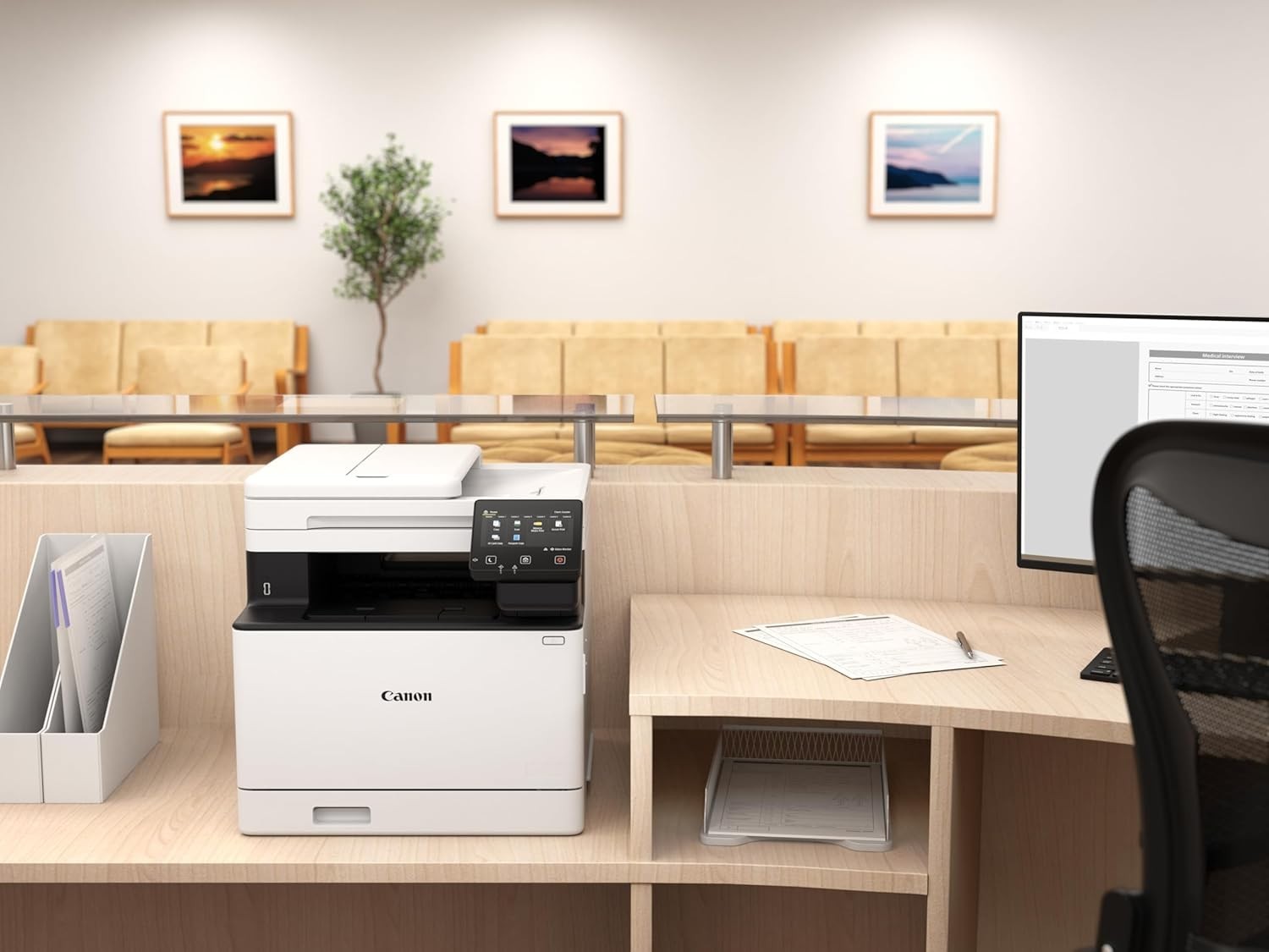 All-In-One Colour Laser Printer Wi-Fi A4 Print Copy Scan Fax 33ppm Duplex