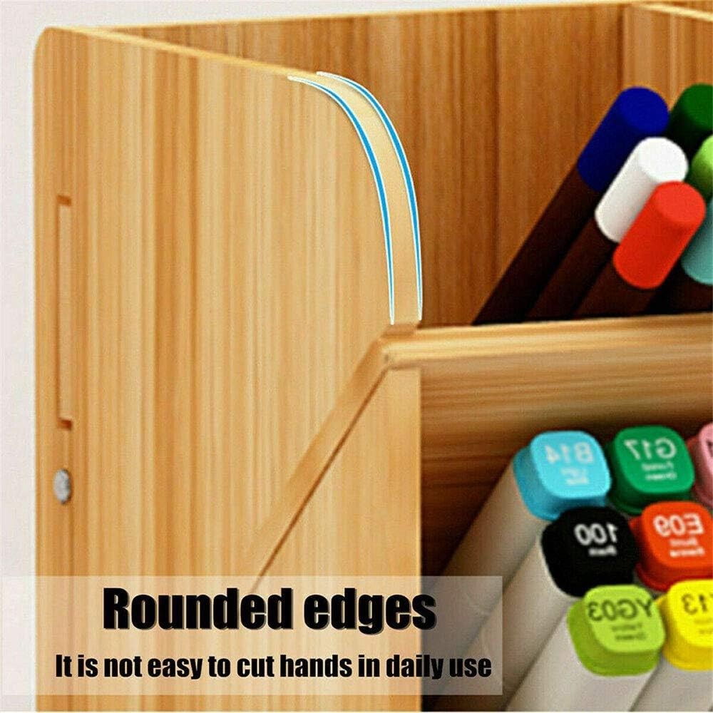Wooden Desk Organizer Desktop Shelves with Drawer Pen Holder Office
