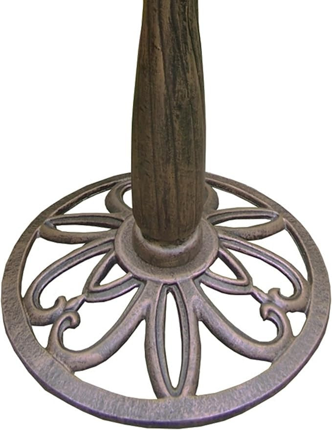 Antique Bronze Metal Bird Bath – Elegant Outdoor Garden Water Feature