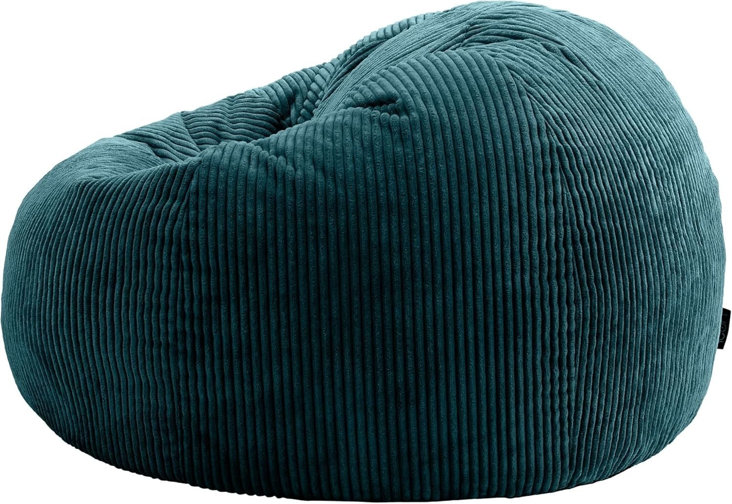 Large Corduroy Bean Bag Chairs Set of 2 – Comfy Lounge Seating