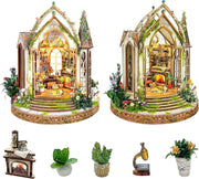 DIY Miniature Wooden Dollhouse Kit – Creative Tiny Room Furniture Set