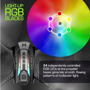 Sky Viper Nova Light FX Drone RGB LED 1080p Camera Auto Launch One-Touch Stunt