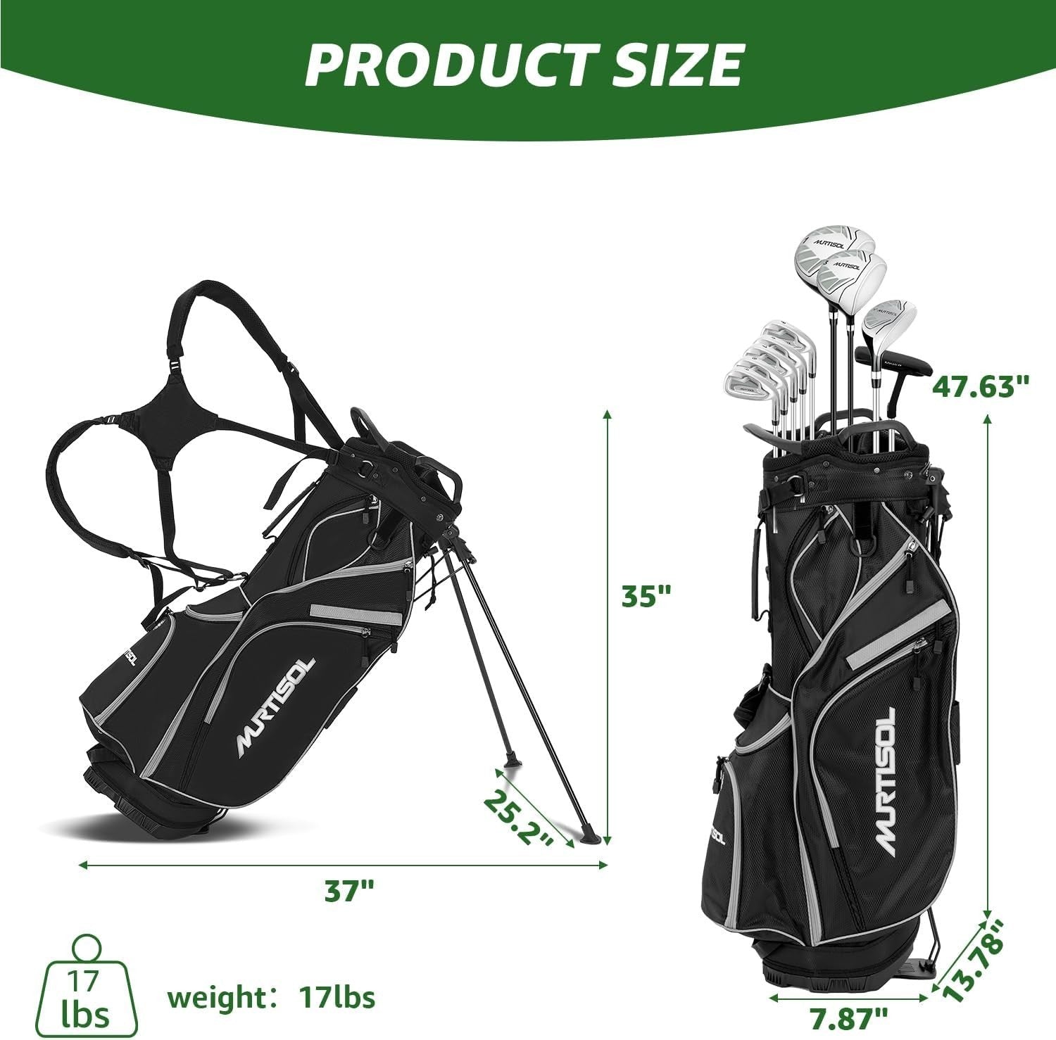 Ladies Right Hand Golf Club Set 10 Piece Driver Irons Putter Bag