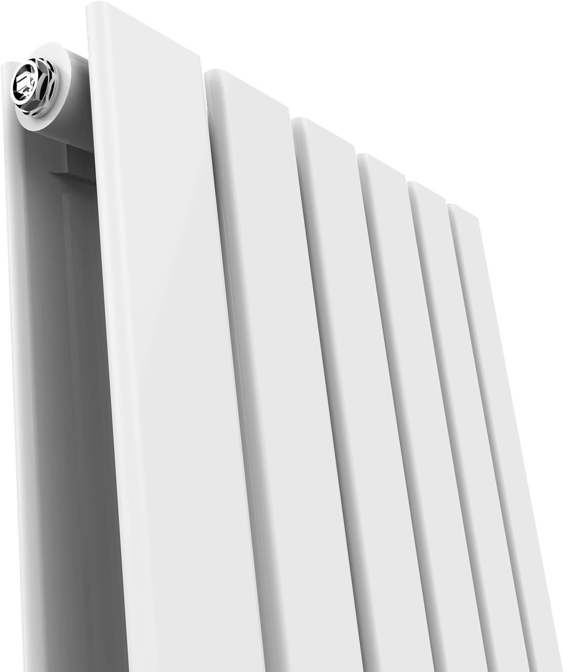 Vertical Column Designer Radiator White 1800x608mm Double Panel