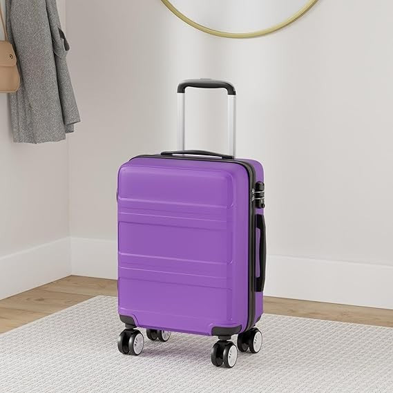 Versatile Mid-Size Travel Case 24” ABS+PC Spinner Suitcase TSA Lock