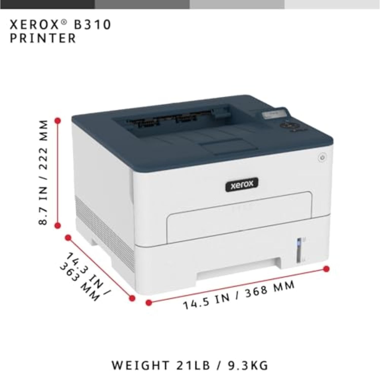 Wireless Mono Laser Printer A4 40ppm Duplex Fast Home Office Printing