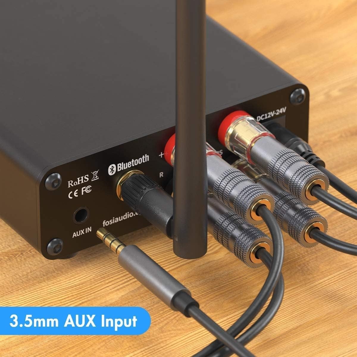 Bluetooth 5.0 Stereo Amplifier 50W x2 Mini HiFi Class D