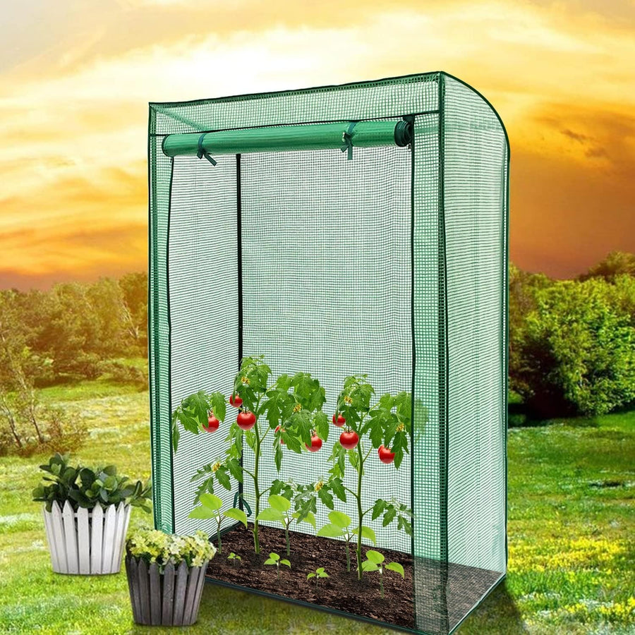 Reinforced Tomato Greenhouse with Heavy-Duty UV Cover & Steel Frame 150x100x50cm