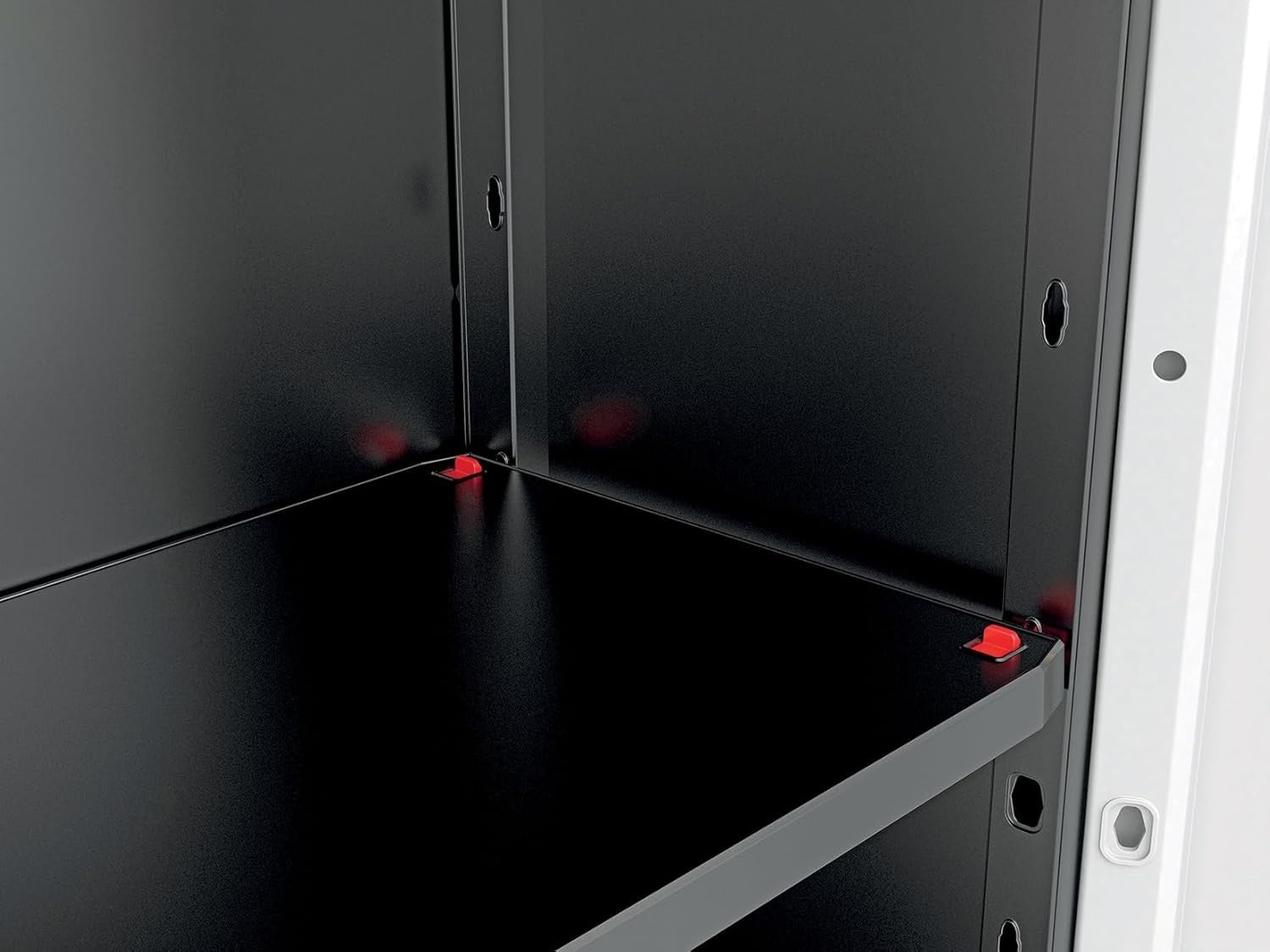Tall Garage Utility Storage Cabinet | Heavy Duty Plastic Cupboard with Shelves