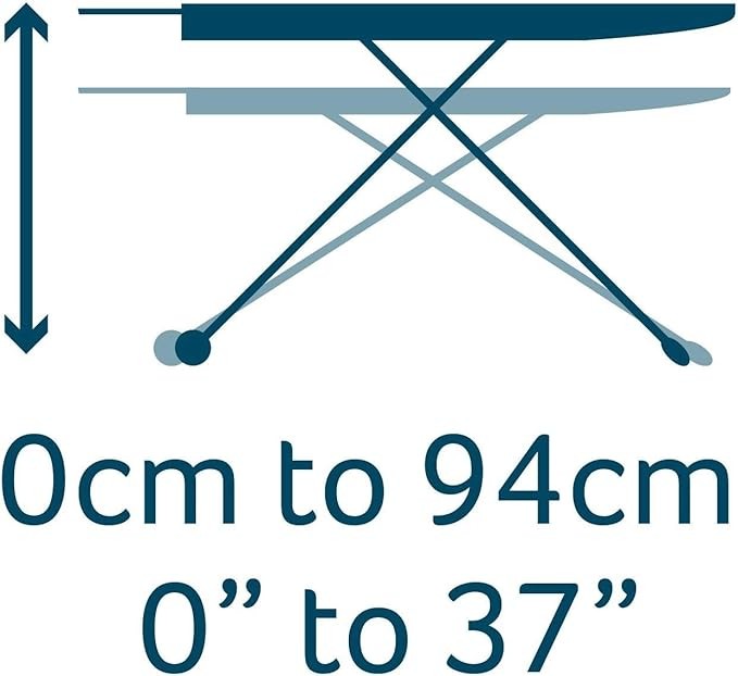 Extra Large Ironing Board Height Adjustable Foldable Non Slip