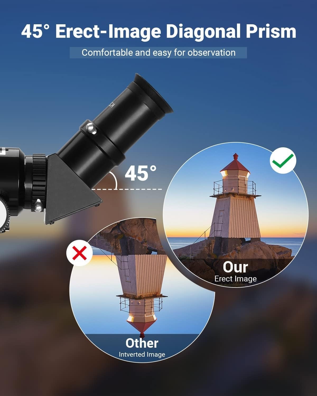 70mm ESSLNB Telescope for Adults, Adjustable Tripod & Phone Adapter