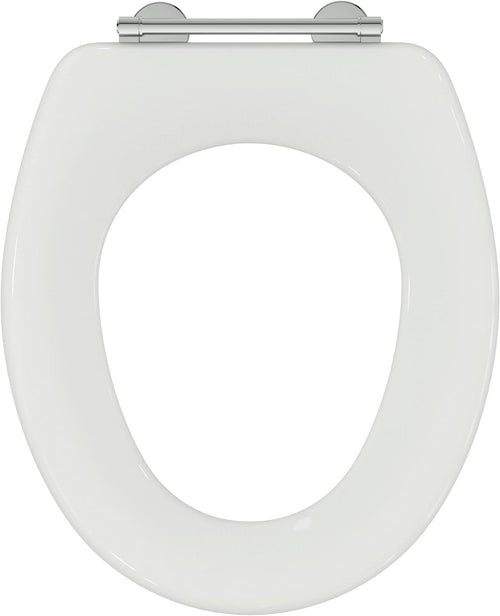 Connect Freedom Toilet Seat Ring White Duroplast Stainless Steel Rod Hinge