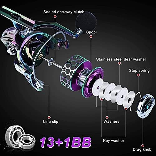 Portable 4-Section Carbon Fiber Fishing Rod & Spinning Reel Combo Kit