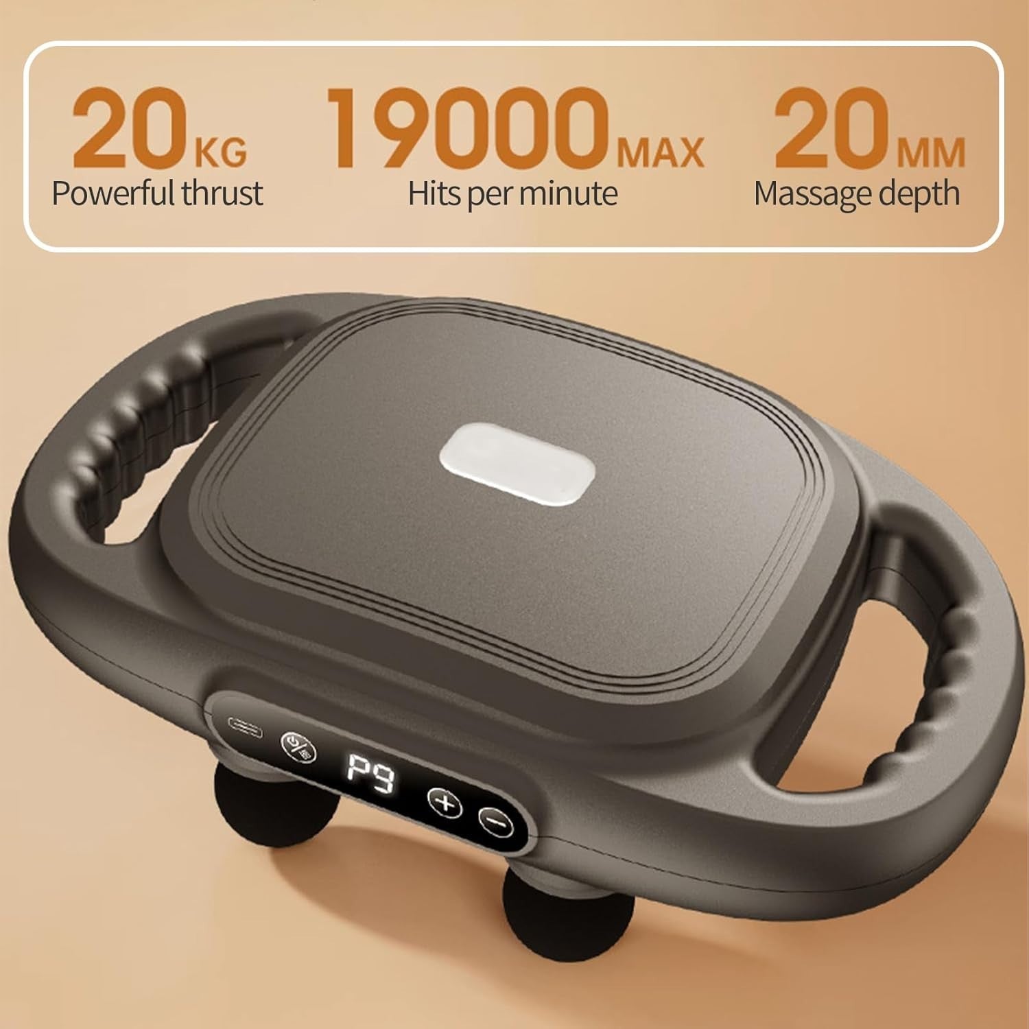 Deep Tissue Massage Gun 6 Head Body Massager 9 Modes Pain Relief Muscle Therapy