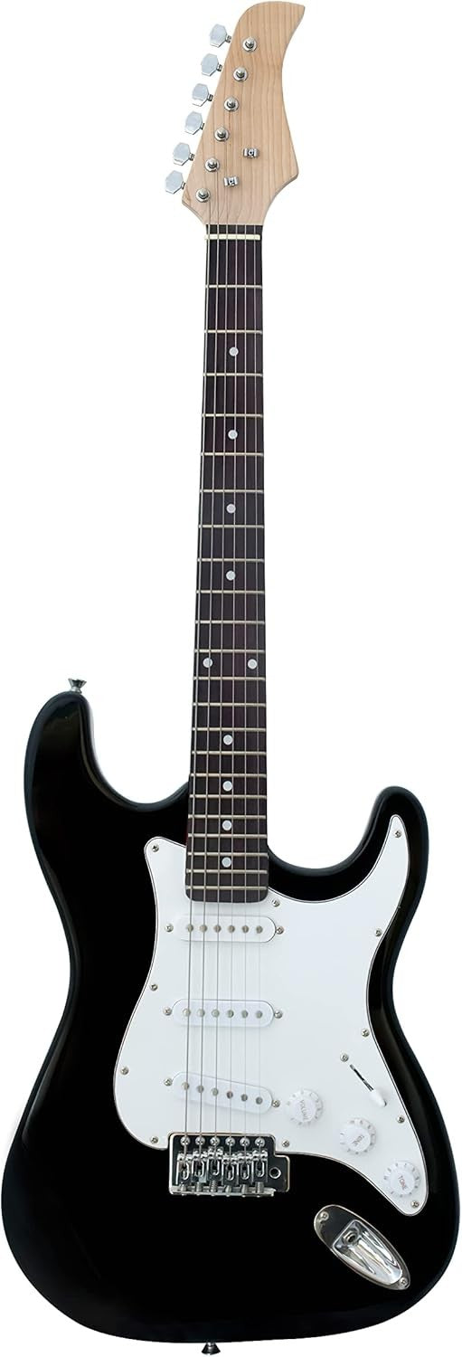 39" Electric Guitar Full Size Starter Kit 5W Amp Black ST Style