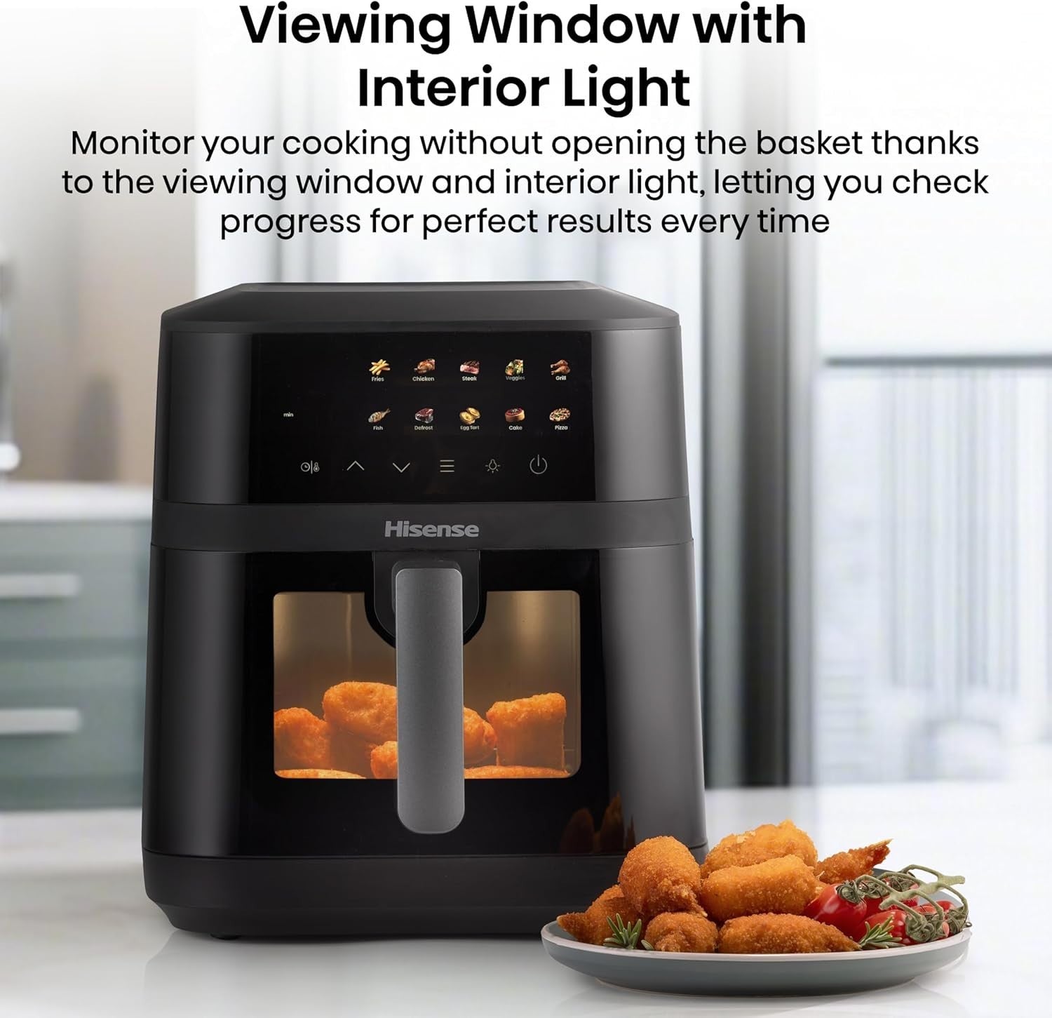 Large Air Fryer 6.3L | 10-in-1 Touch Display Fast Double Heat Healthy Cooker