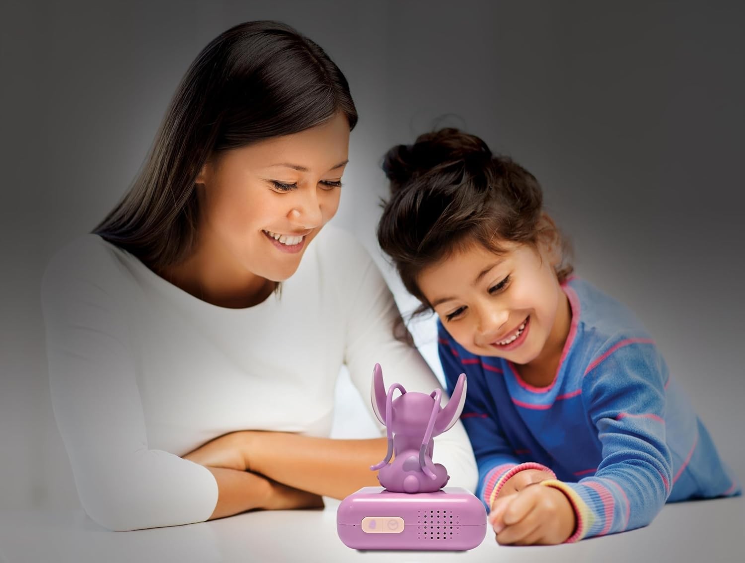 Kids Alarm Clock Night Light LED Display Snooze Sounds Cute Bedroom Gift