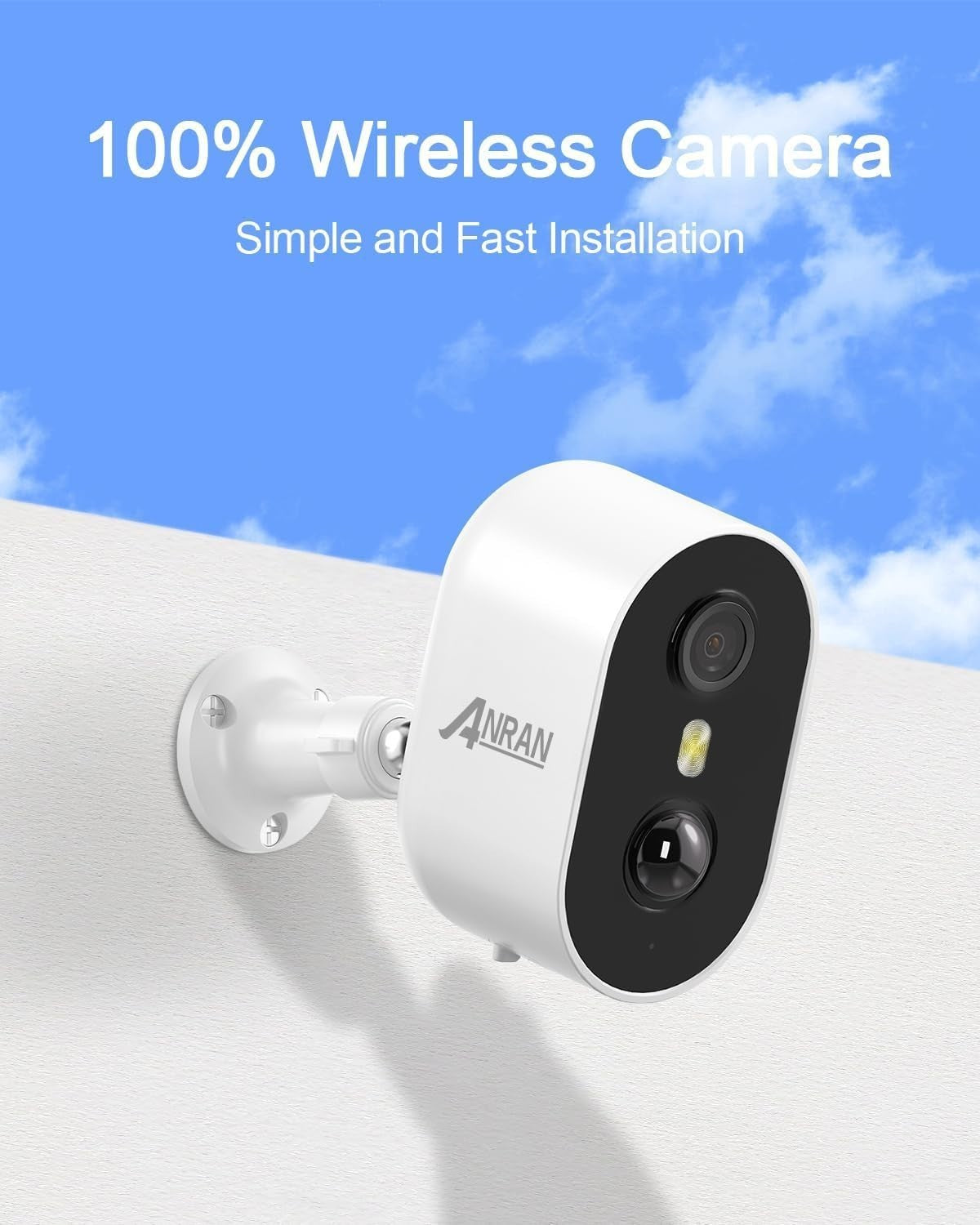 2K Wireless Security Camera AI Motion Detection Color Night Vision Alexa