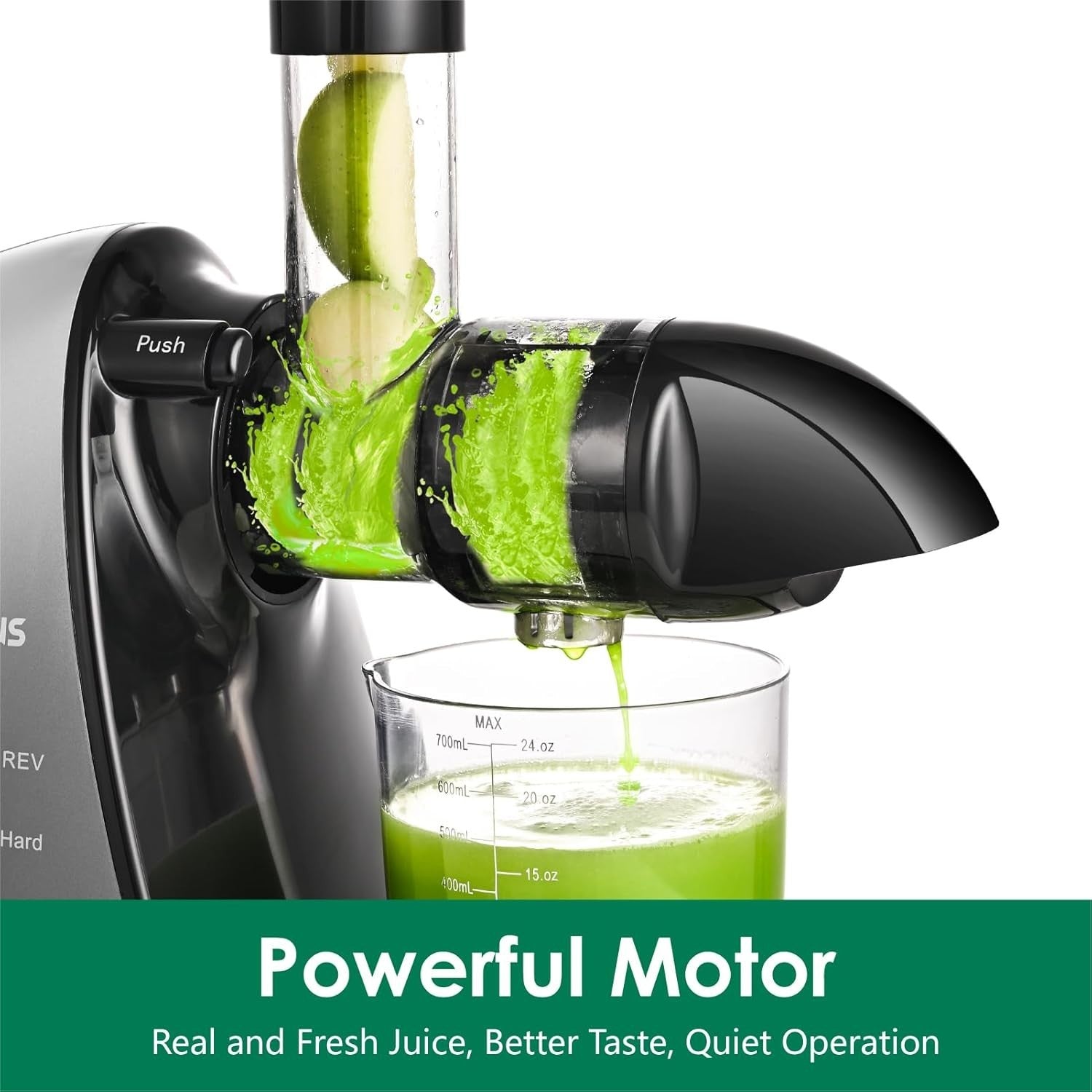 Cold Press Juicer Slow Masticating 2 Speed Quiet Reverse BPA Free