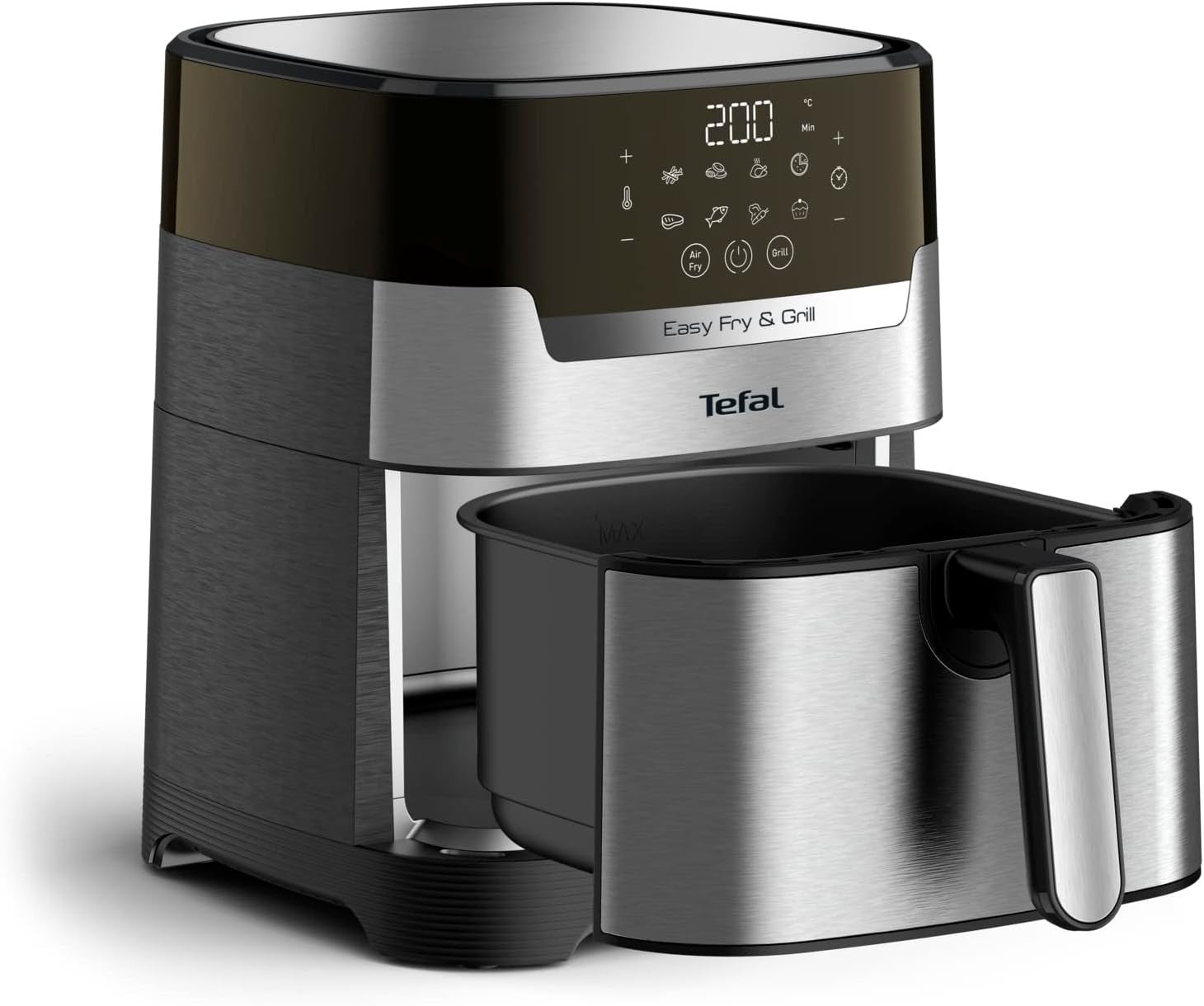 Air Fryer Grill 2-in-1 Digital 4.2L 1550W 8 Programs Dehydrate No Preheat