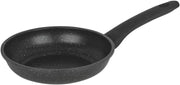 24cm Non Stick Frying Pan Black Marble Coating, Induction Safe Soft Touch Handle
