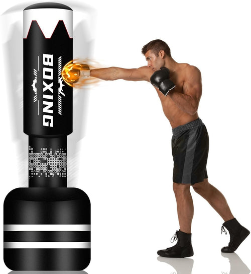 Upgraded 70in Inflatable Boxing Punch Bag Adult MMA Fitness Trainer