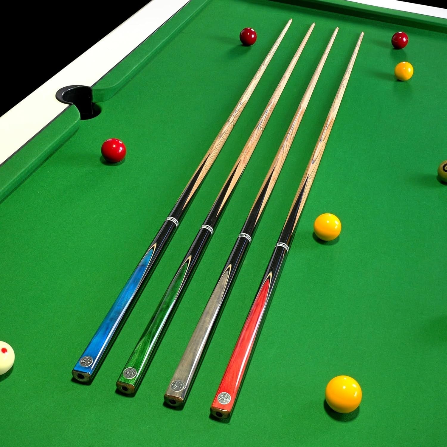 48in Junior Snooker Pool Cue 2 Piece Ash Shaft 9.5mm Layered Tip