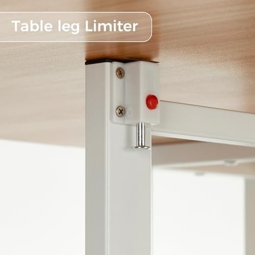 Oak & White Folding Dining Table Drop Leaf Mobile 4-6 Seat 140cm