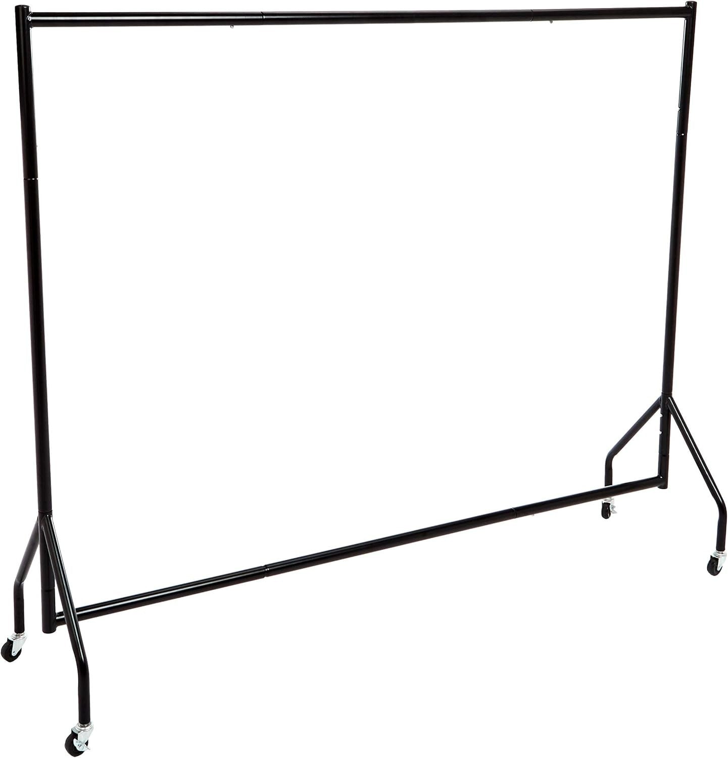 Heavy Duty Clothes Rail 1.82×1.52m Garment Rack Black