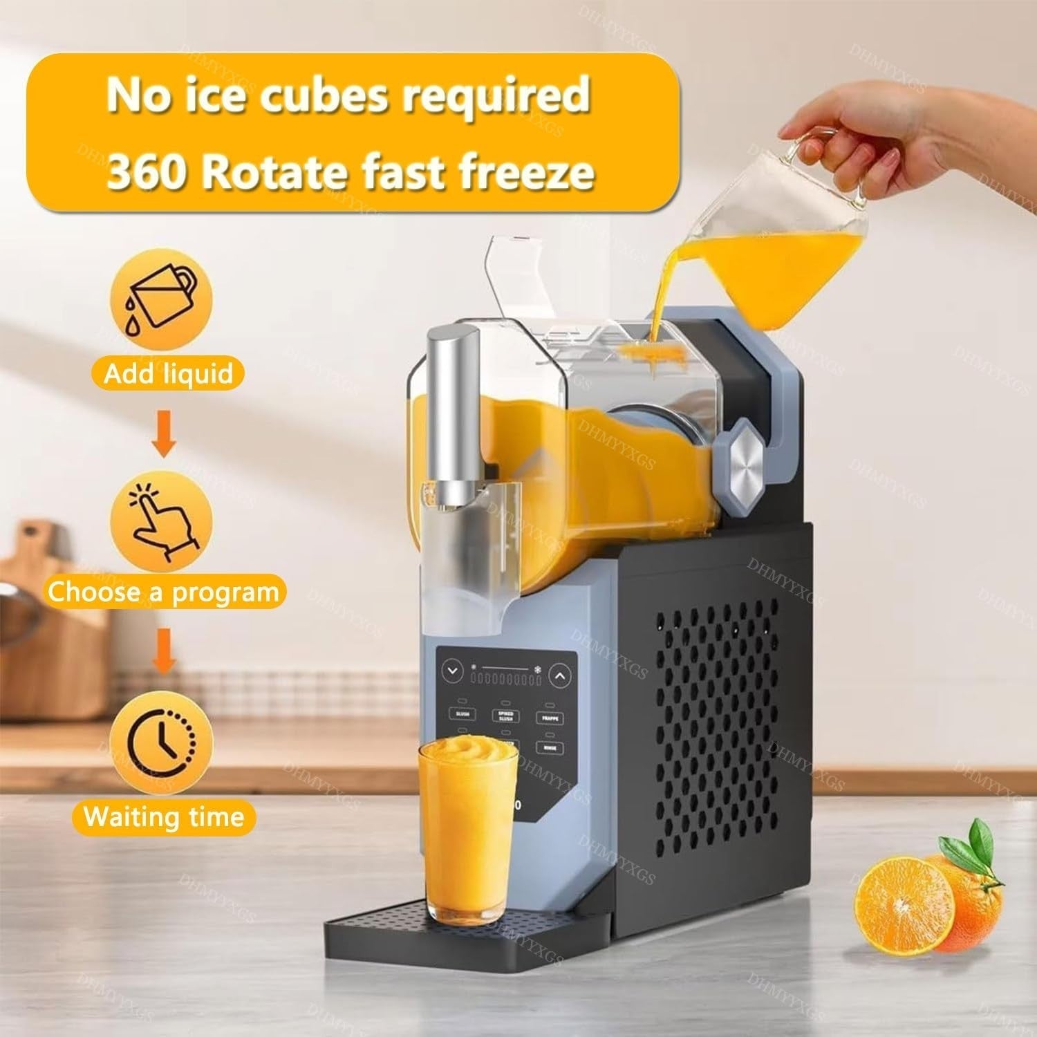 Slush Machine Ice Cream Maker No Ice Required Frozen Drink System