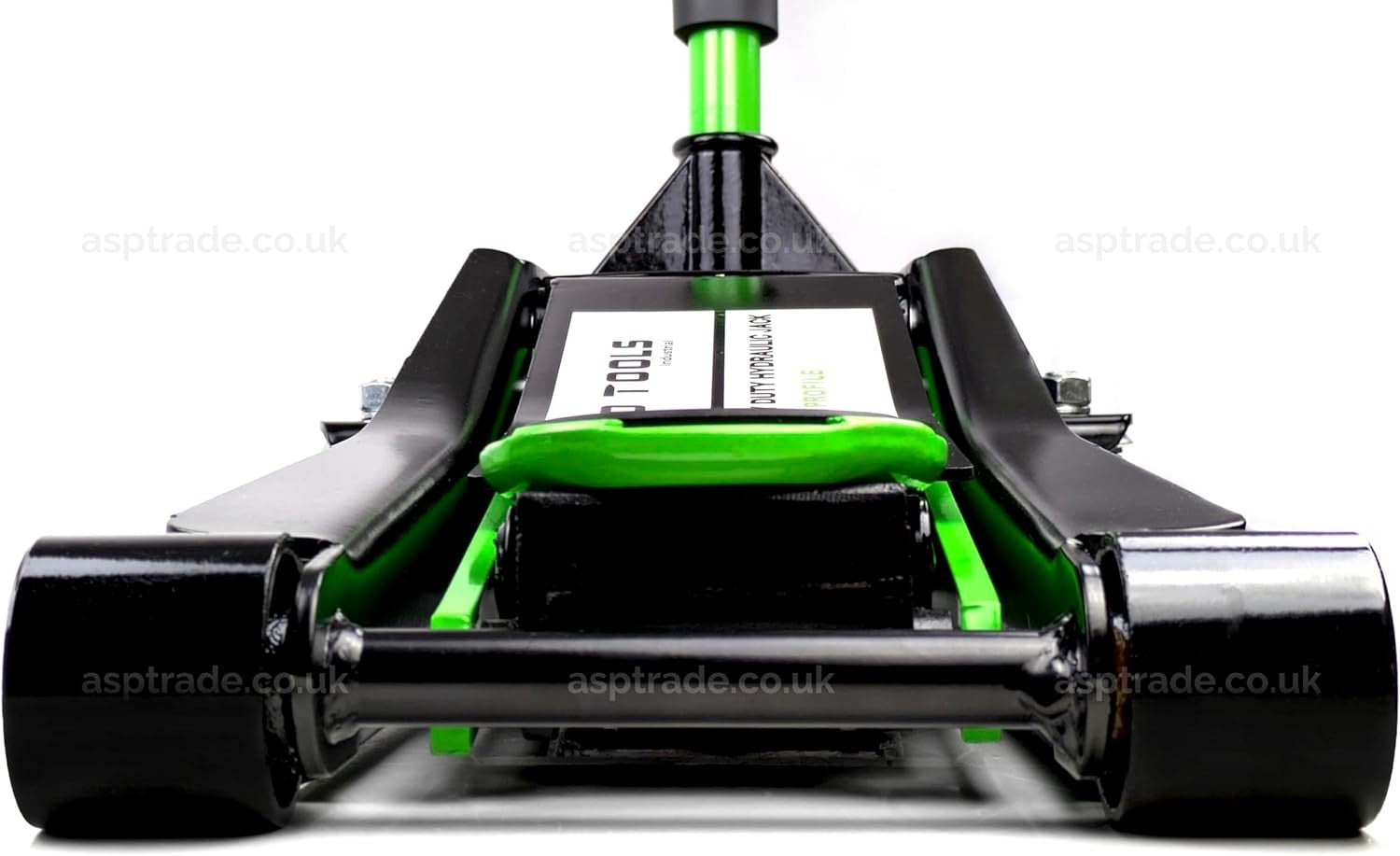 4 Ton Low Profile Trolley Jack Heavy Duty Car Lift 75–500mm Rocket Lift Green