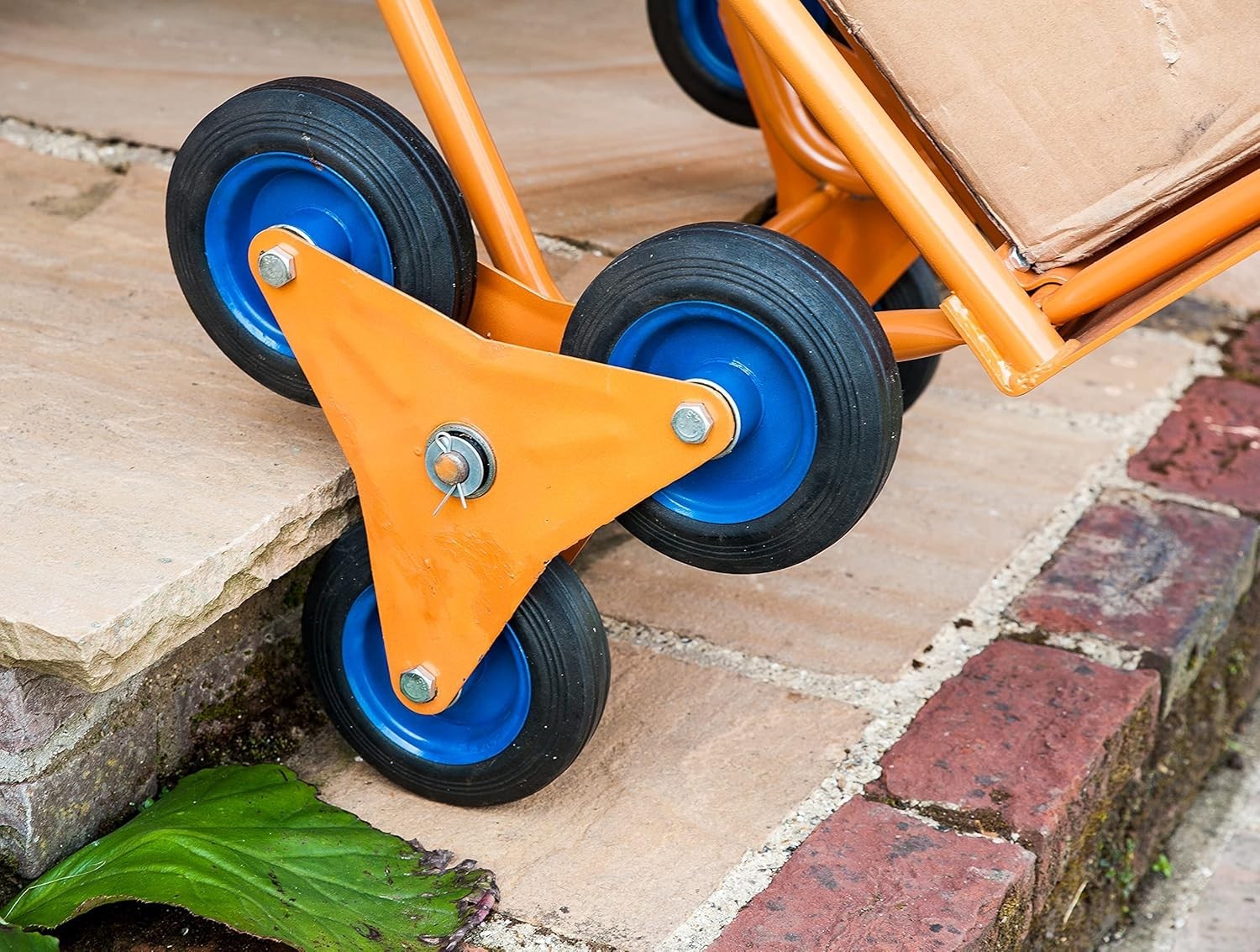 Stair Climbing Sack Truck 200kg Heavy Duty Triple Wheel Extended Load Plate