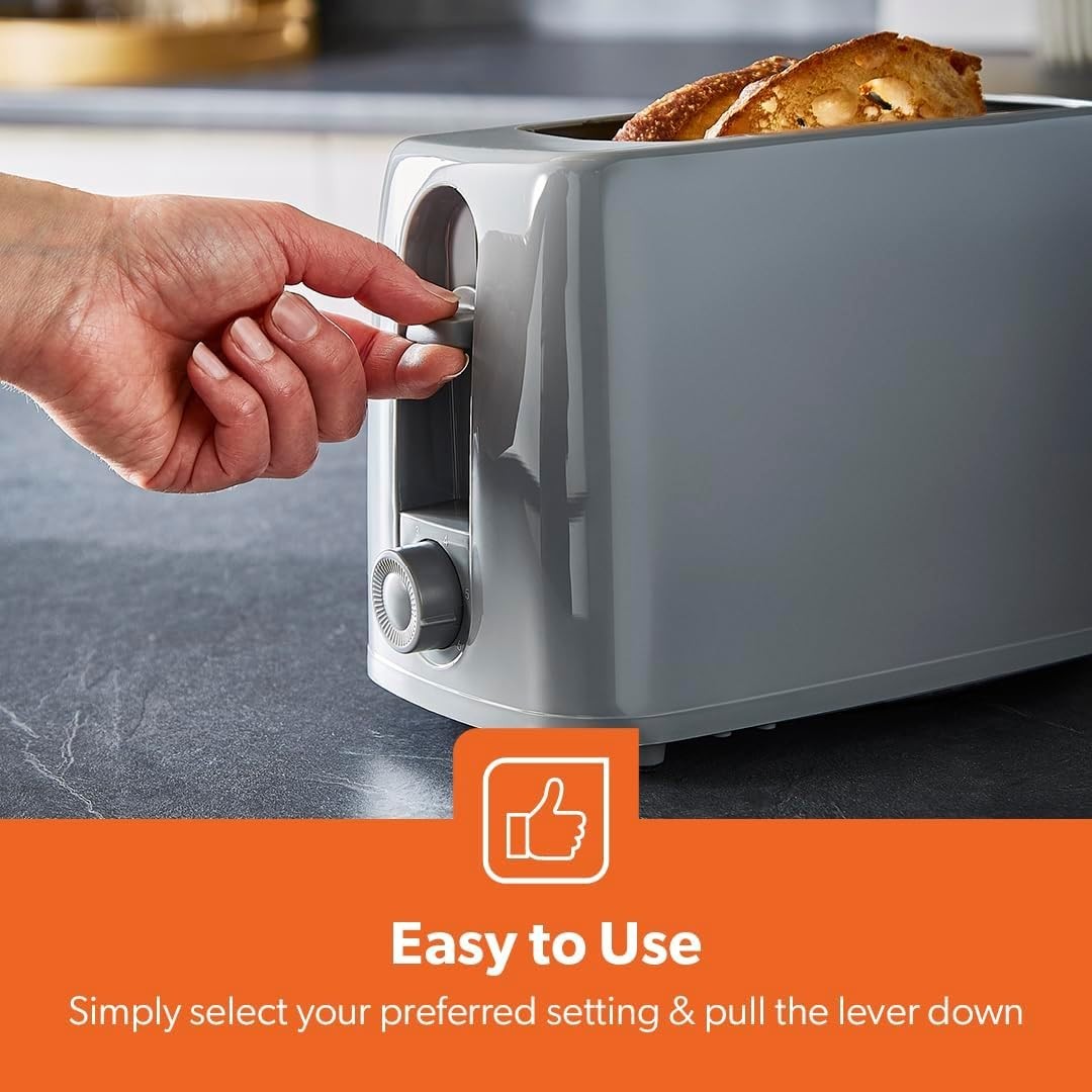 Filter Coffee Maker & 2-Slice Toaster Set | Large 1.5L Brewer | 650W Toaster