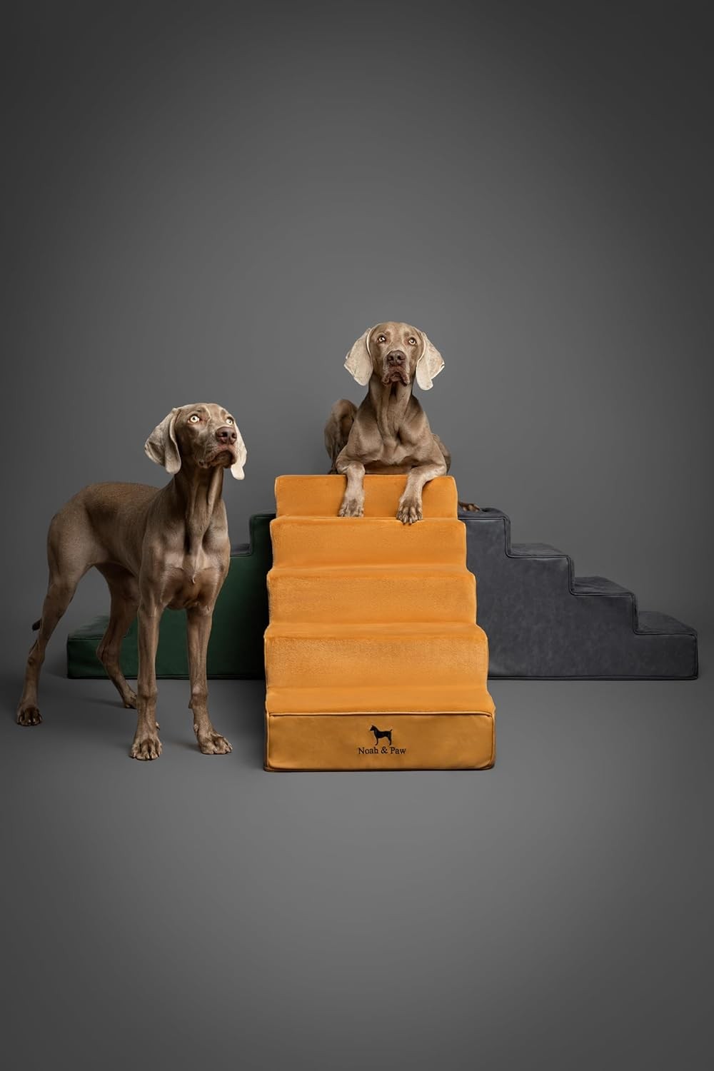 5‑Step Extra‑Wide Foam Dog & Cat Stairs 35D  Ramp Bed Sofa