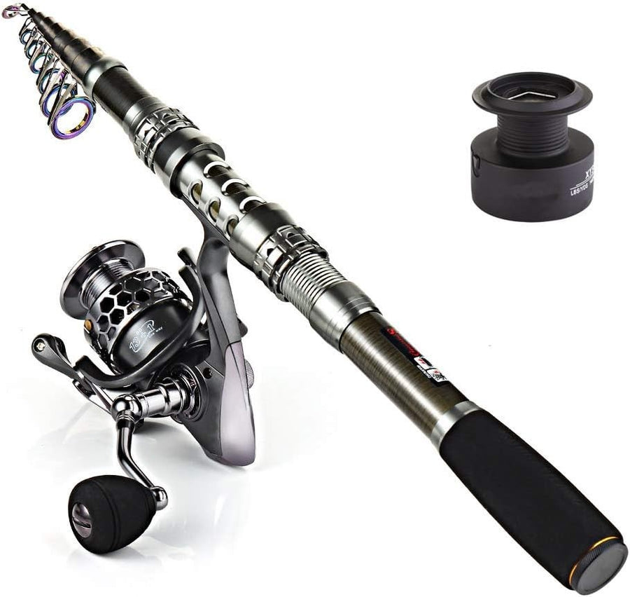 Travel-Friendly Telescopic Fishing Rod Spinning Reel Kit Full Accessories