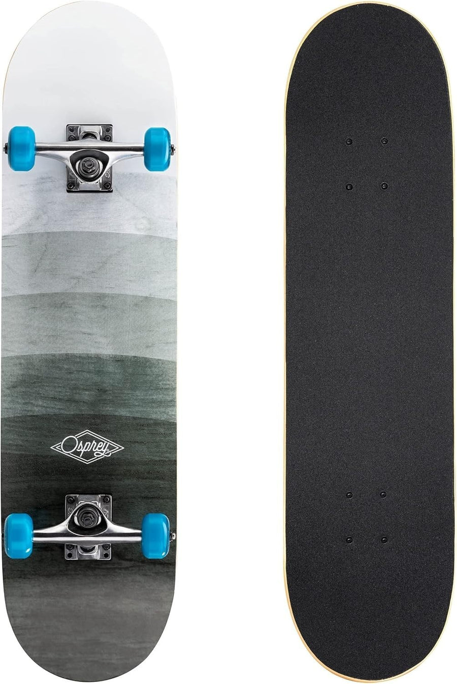 31" Double Kick Skateboard Maple Deck Grip Tape 50mm Wheels Youth Beginner