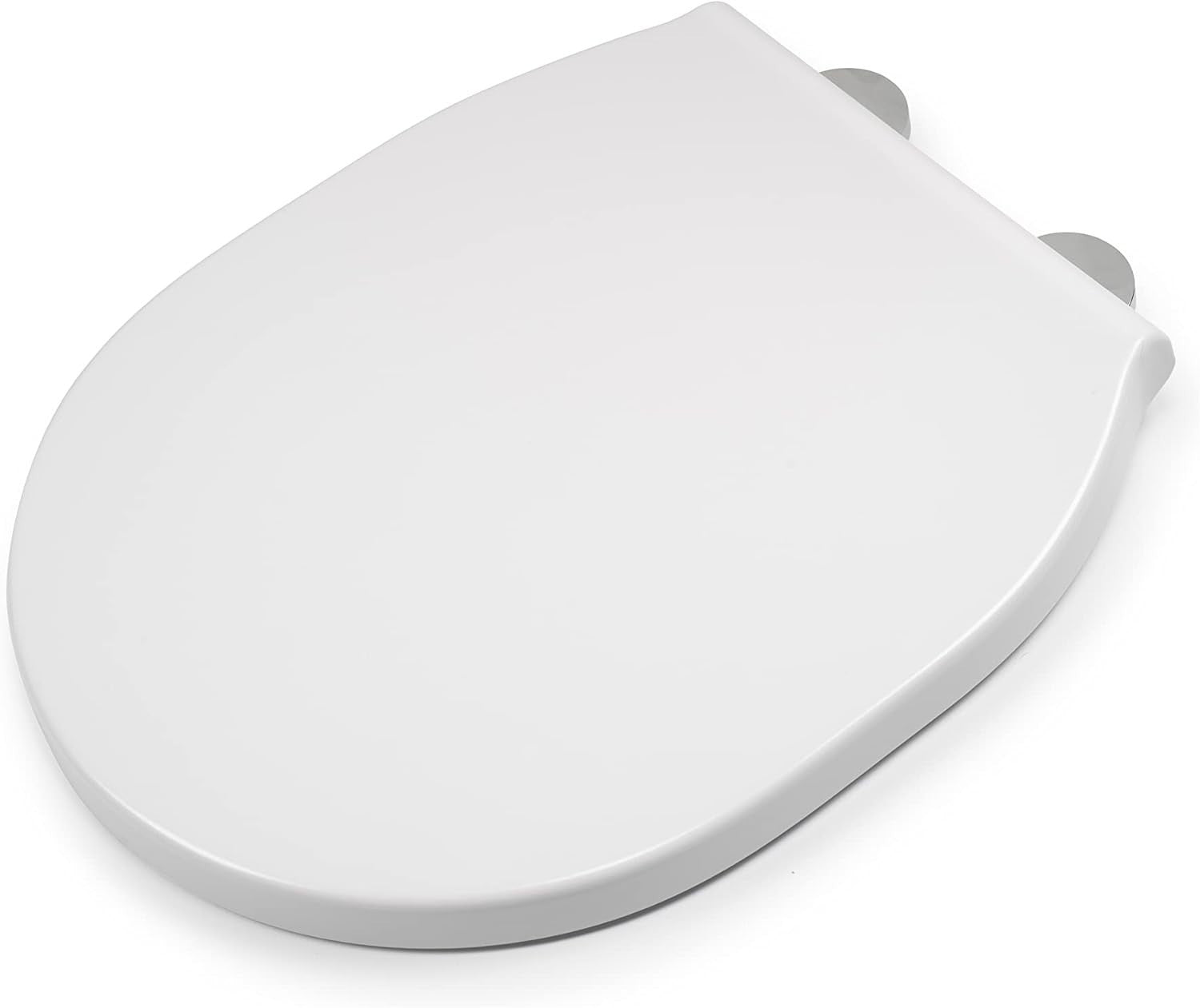 White Soft Close Toilet Seat Quick Release Antibacterial Adjustable Hinges