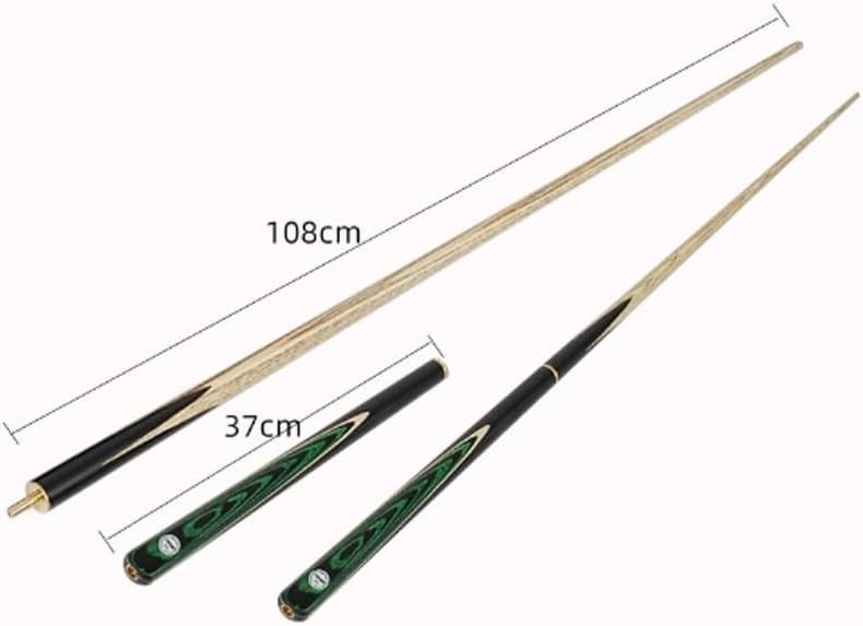 57in 19oz Pool Snooker Cue 3/4 Joint 10.2mm Tip Case Extension Set