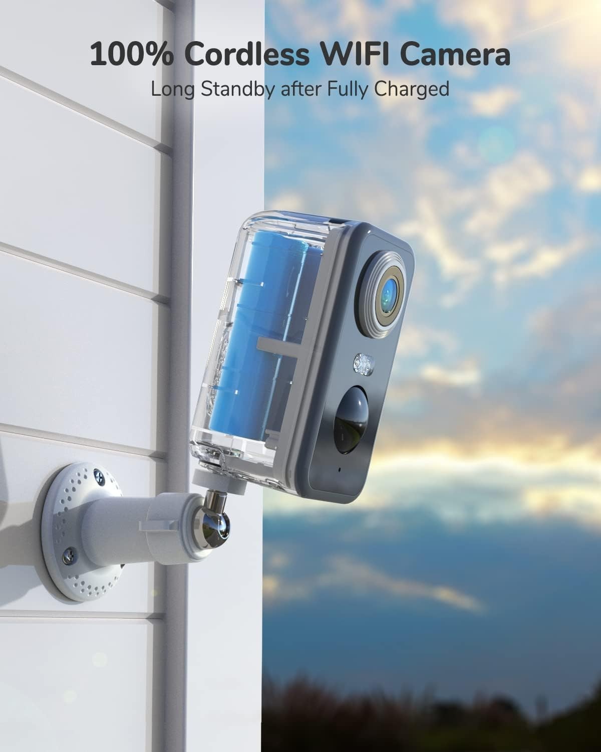 2 Pack 2K Wireless Security Cameras Outdoor Battery WiFi Night Vision