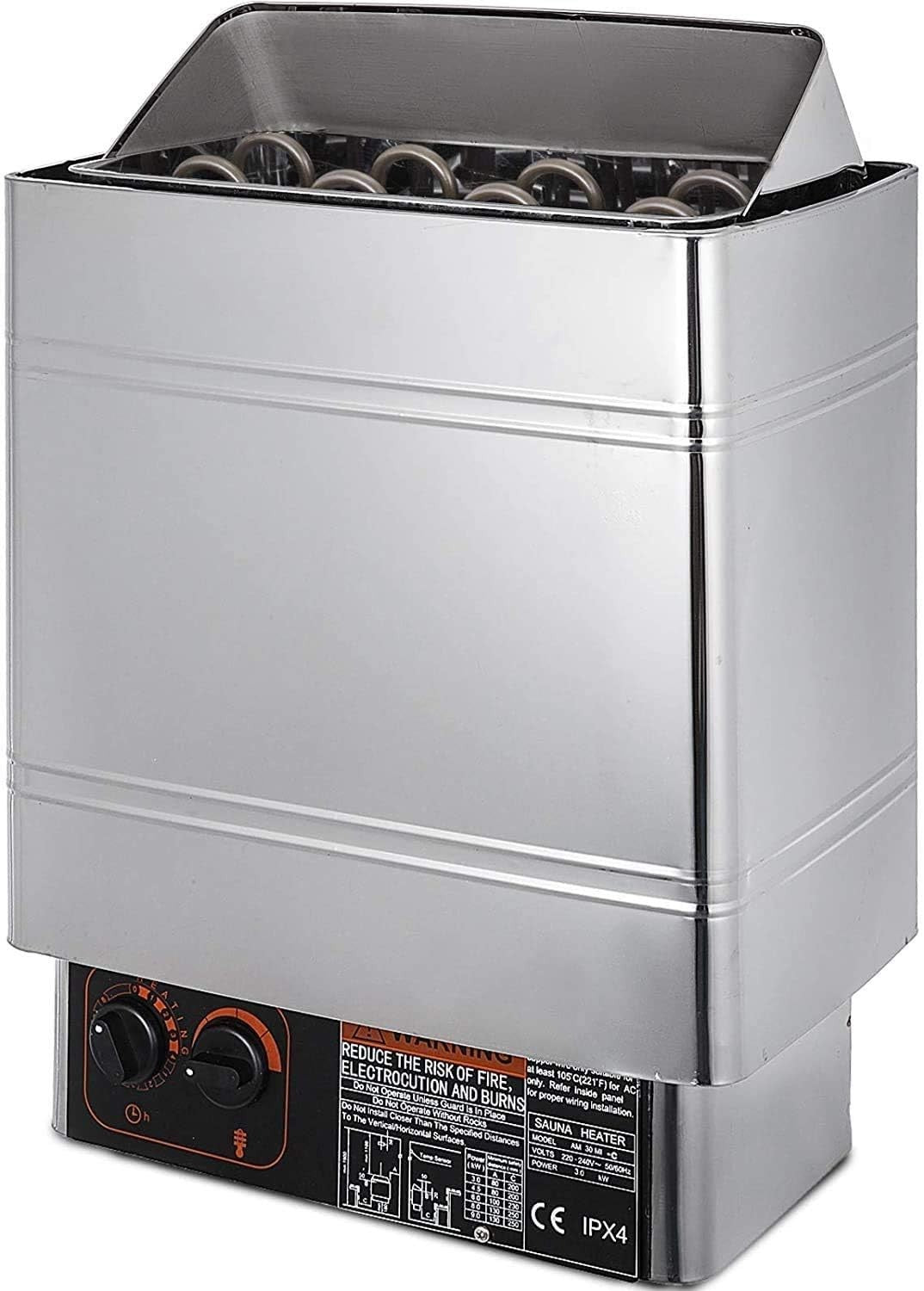 9KW Electric Sauna Heater Indoor Spa Stove Dry Steam Bath Wall Mount 220-240V