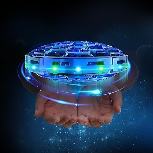 Kids Mini UFO Drone with 360° Motion Sensors & LED Light Toy Gift