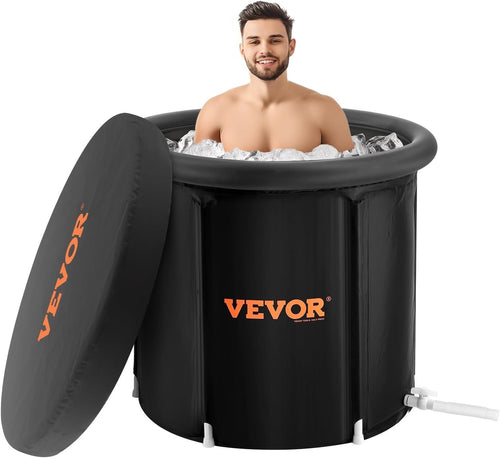 370L Inflatable Ice Bath Tub 90cm Portable Cold Plunge for Adults