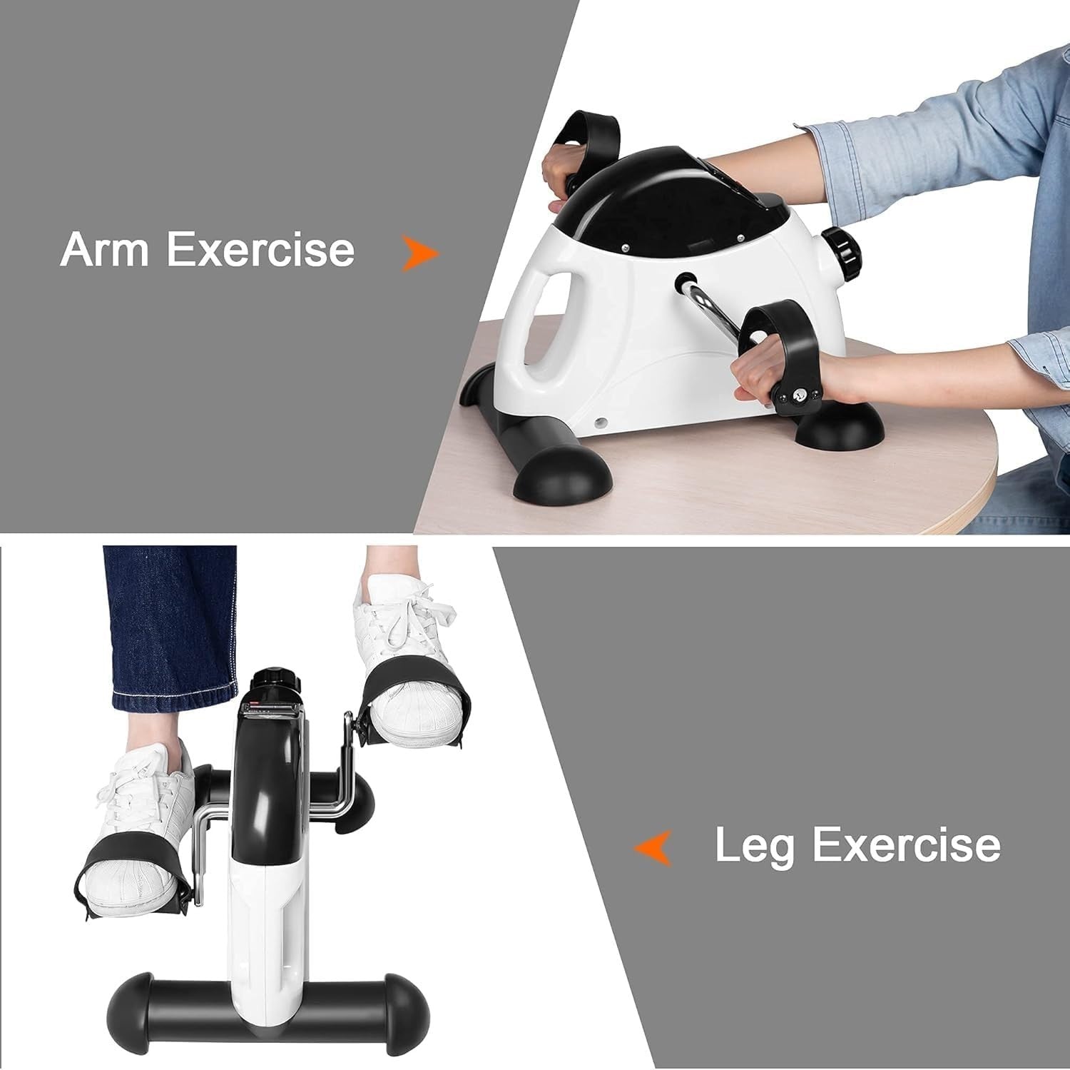 Mini Pedal Exerciser Under Desk Bike LCD Adjustable Resistance