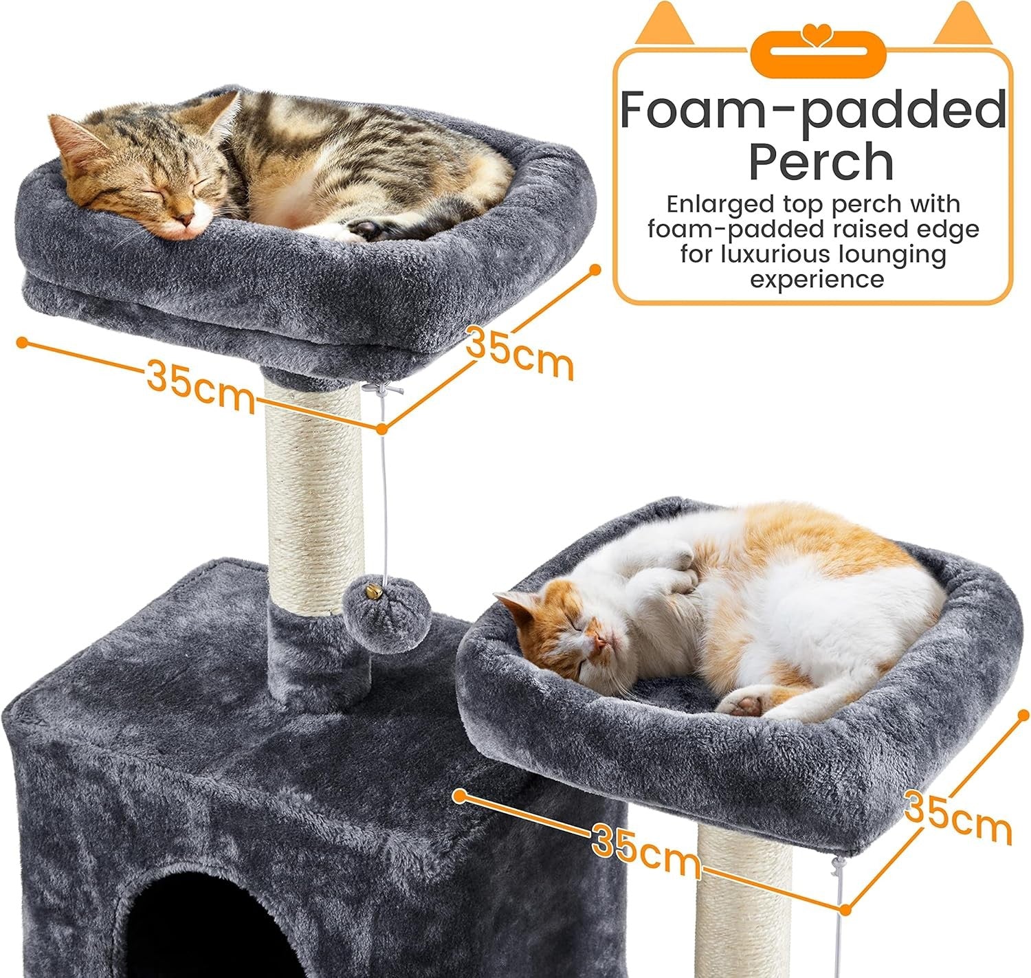 182cm Tall Cat Tree Tower Multi-Level Scratching Posts Condos Large Cats